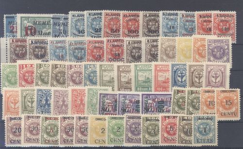 Memel Lit. Besetzung Michel Nummer 121-82 aus 1923 ungebraucht *
