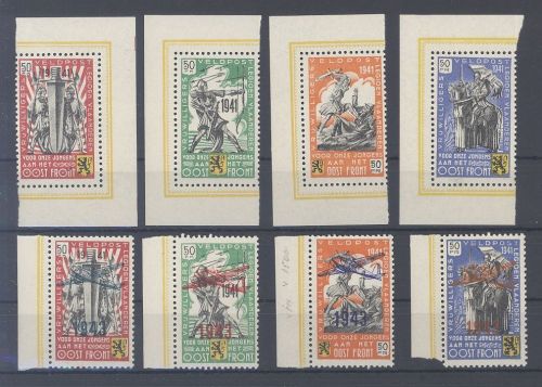 Dt. Bes. 2. WK Belgien Michel Nummer I-VIII, Flämische Legion 1941-43 **