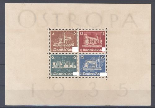 Dt. Reich Block 3, Ostropa Block ungebraucht (*)