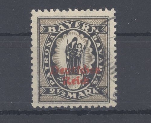 Dt. Reich Michel Nummer 133 II, 2 1-2 Mark 1920 gestempelt, gp. BPP