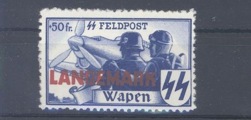 Dt. Bes. 2. WK Belgien Michel Nummer XX, Langemark **