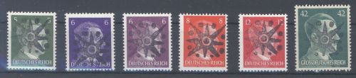 Dt. Lokalpost Perleberg Michel Nummer 1-5, Freimarken 1945 **
