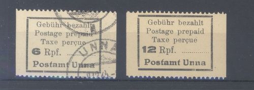 Dt. Lokalpost Unna Michel Nummer 2-3 aus 1945 **/gestempelt