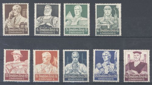 Dt. Reich Michel Nummer 556-64 Nothilfe 1934 **