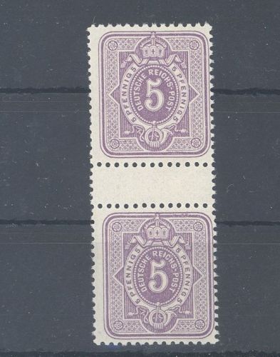 Dt. Reich Michel Nr. 40 I, 5 Pfg. 1880 Zwischenstegpaar */**, geprüft BPP