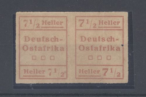 Dt. Kolonien Ostafrika WUGA Ausgabe Typenpaar III W 2 ungebraucht (*)