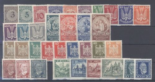 Dt. Reich Michel Nummer 338-69, Jahre Dez. 1923-24 ungebraucht *