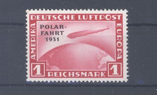 Dt. Reich Michel Nummer 456, 1 RM Polarfahrt 1931 **, geprüft