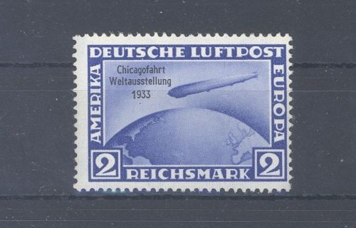 Dt. Reich Michel Nummer 497, 2 RM Chicagofahrt 1933 **