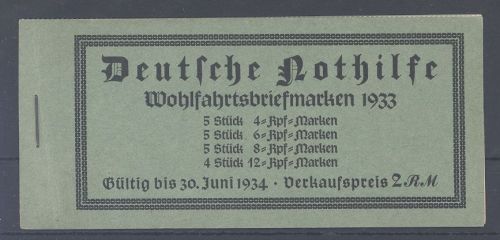 Dt. Reich, Wagner Markenheftchen 1933 MH 34.1 **