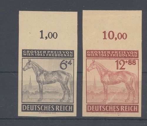 Dt. Reich Michel Nummer 857-58, Wien 1943 als Probedrucke