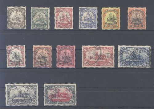 Dt. Kolonien DSWA Michel Nummer 11-23, Freimarken 1901 gestempelt