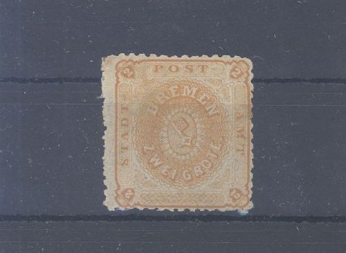 Bremen Michel Nummer 10a, 2 Grote Freimarke 1866-67 ungebraucht *
