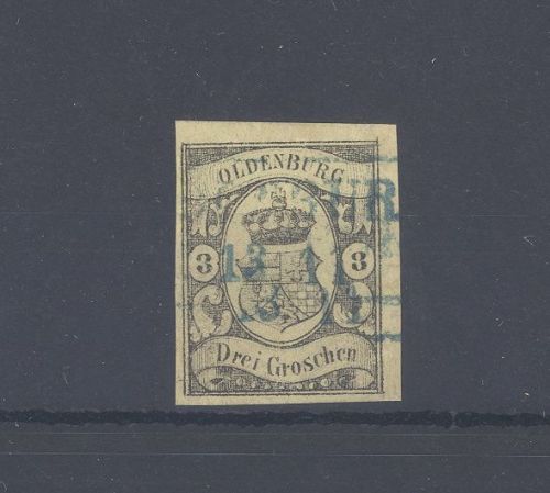 Oldenburg Michel Nummer 8, 3 Sgr. 1859-61 gestempelt