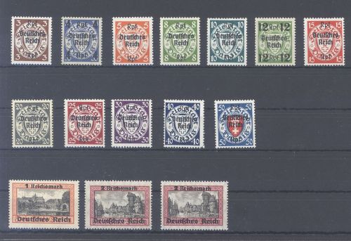 Dt. Reich Michel Nummer 716-29, Danzig Satz 1939 **