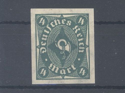 Dt. Reich Michel Nummer 226 U, 4 Mark 1922 ungezähnt **