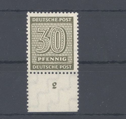 SBZ Michel Nummer 135 Xa, 30 Pfg. Freimarke 1945 **, geprüft BPP
