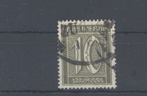 Dt. Reich Michel Nummer 178, 10 Pfg. 1921 gestempelt, geprüft