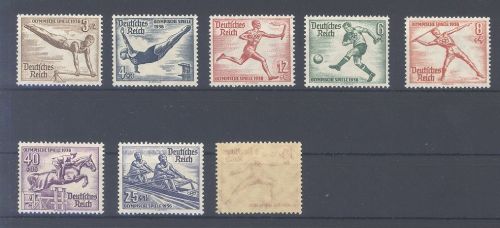 Dt. Reich Michel Nummer 609-16 Olympia 1936 **, 616 geprüft BPP