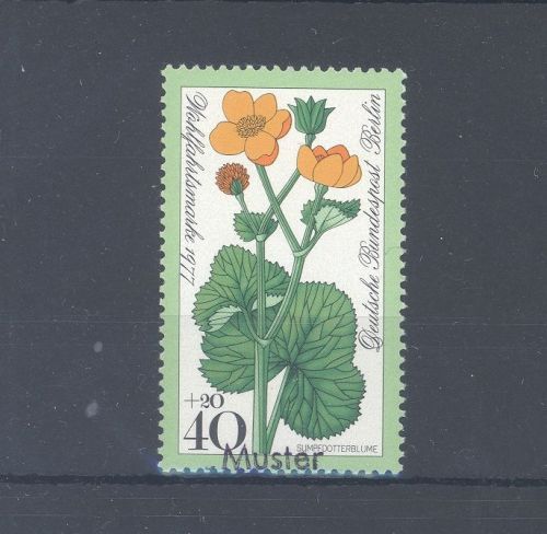 Bund 40 Pfg. Wohlfahrt 1977 mit Muster Aufdruck **