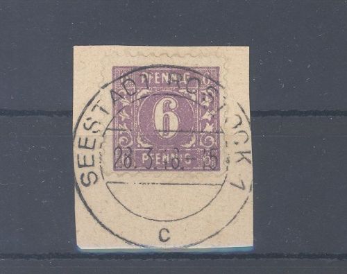 SBZ Mi.Nr. 9d, 6 Pfg. Freimarke 1945 auf Briefstück, geprüft BPP