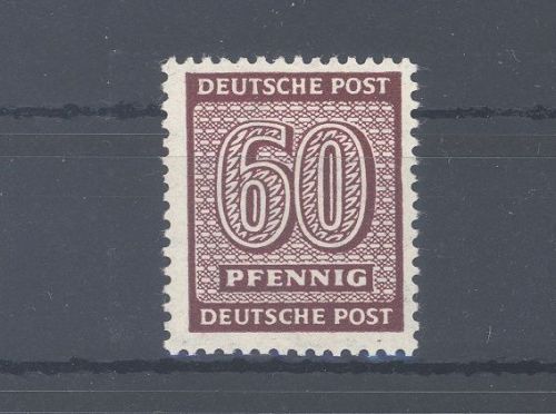SBZ Michel Nummer 137 Yb, 60 Pfg. Freimarke 1945 **, geprüft BPP