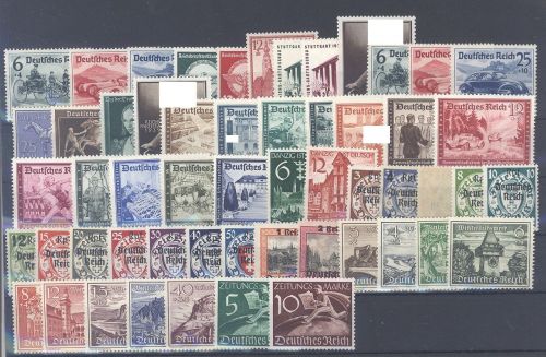 Dt. Reich Michel Nummer 686-739, Jahrgang 1939 **