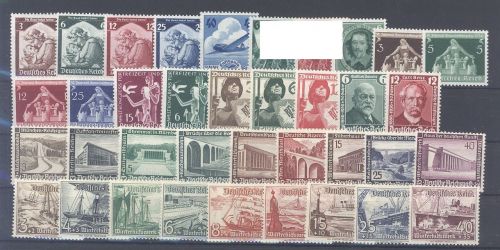 Dt. Reich, ** Posten aus 1935-37 auf Steckkarte