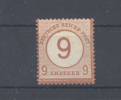 Dt. Reich Michel Nummer 30, 9 Kreuzer Freimarke 1874 ungebraucht *