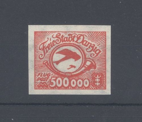 Danzig Michel 178 U, 500 Tsd. Freimarke 1923 ungezähnt **, gp. BPP