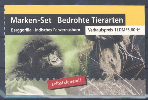 Bund Markenheftchen Michel Nr. 44 II, Bedrohte Tiere 2001 bessere Type