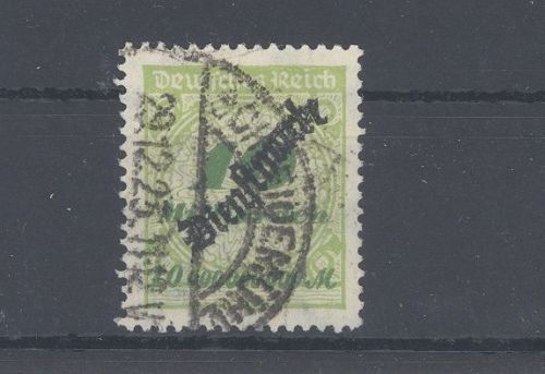Dt. Reich Dienst Michel Nummer 86, 10 Mrd. 1923 gestempelt, geprüft