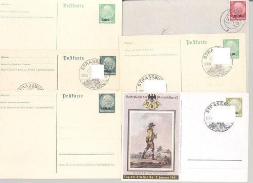 Dt. Bes. 2. WK Elsass, interessanter Belegeposten