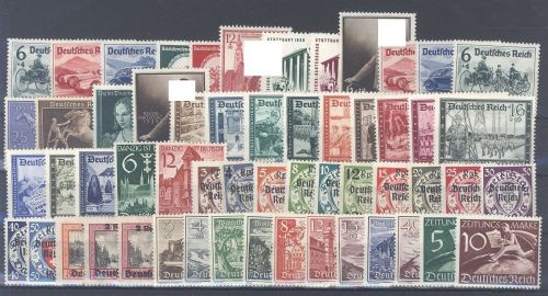 Dt. Reich Michel Nummer 686-739, Jahrgang 1939 ungebraucht