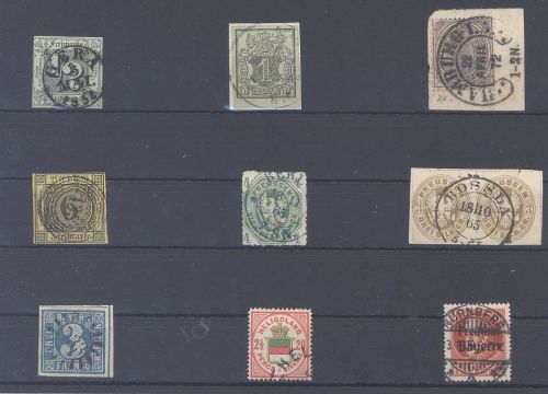 Altdeutschland, kleinerer netter Posten mit schönen Stempeln