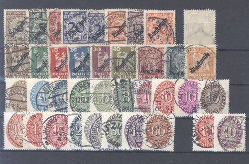 Dt. Reich Dienst Michel Nummer 99-31, Dienst 1927-28 gestempelt