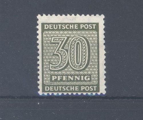 SBZ Michel Nummer 135 Xa, 30 Pfg. Freimarke 1945 **, geprüft BPP