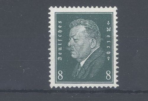 Dt. Reich Michel Nummer 412y, 8 Pfg. Freimarke 1928 **