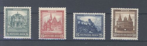 Dt. Reich Michel Nummer 459-62, Nothilfe 1931 **