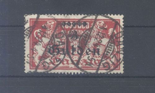 Danzig Michel Nummer 191, 3 Gulden 1923 gestempelt, geprüft BPP