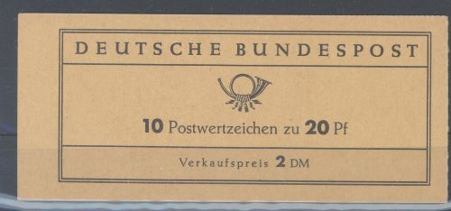 Bund Markenheftchen MH 9v, Heuss 1964 mit dickem Deckel **