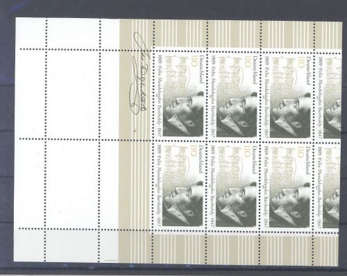 Bund Mendelssohn 1997 verschnittenen Kleinbogen **