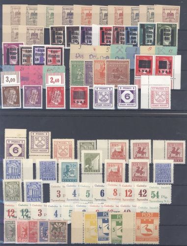 Dt. Lokalpost, umfangreicher ** Posten auf 3 Steckkarten