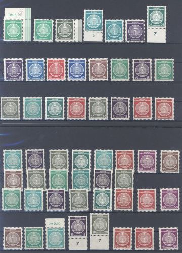 DDR Dienst A, umfangreicher ** Posten auf 2 Steckkarten