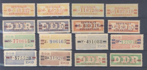 DDR Dienst B Michel Nummer 16-31 **