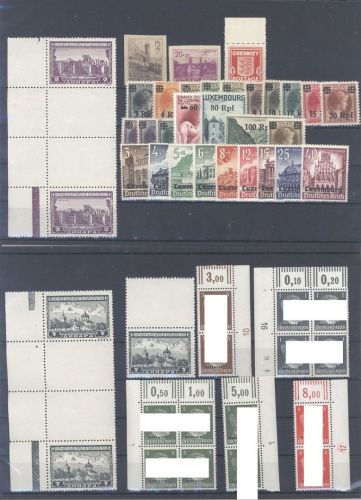 Dt. Bes. 2. WK, umfangreicher ** Posten auf 7 Steckkarten