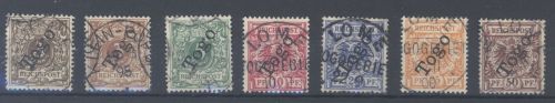 Dt. Kolonien Togo Michel Nummer 1-6, Freimarken 1897 gestempelt