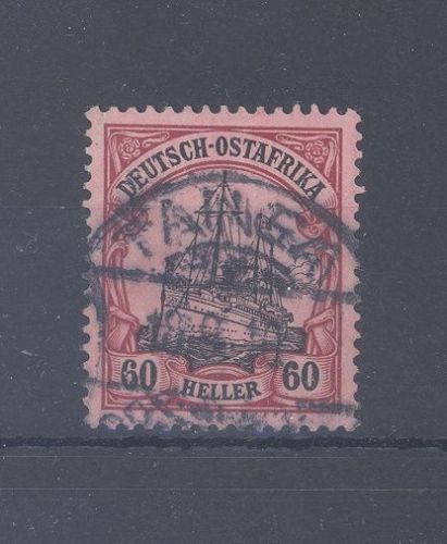 Dt. Kolonien Ostafrika Michel Nummer 37, 60 H. 1905-20 gestempelt