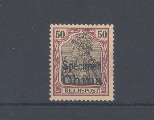 Deutsche Post China Specimen Michel Nr. 22 SP, 50 Pfg. ungebraucht *