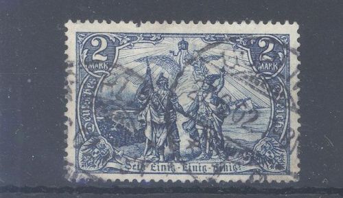 Dt. Reich Michel Nummer 79, 2 Mark Freimarke 1902 gestempelt